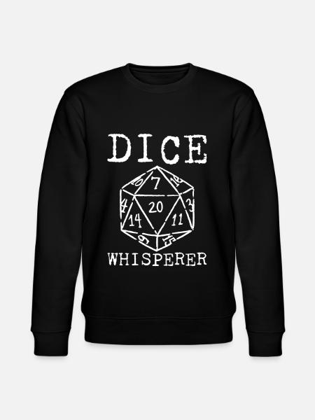 Dice Whisperer 2 - Stanley/Stella Unisex Bio-Sweatshirt CHANGER  - Schwarz