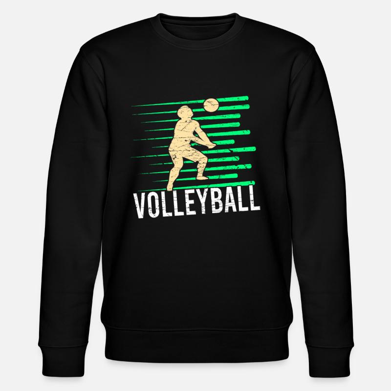 Volleyball - Stanley/Stella Unisex Bio-Sweatshirt CHANGER - Schwarz
