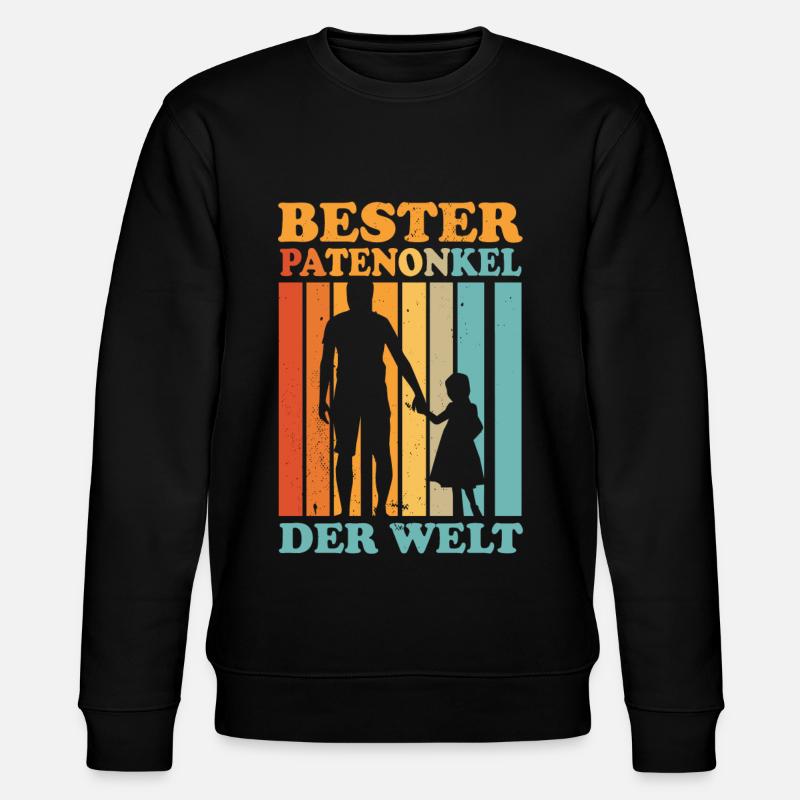 Bester Patenonkel der Welt - Stanley/Stella Unisex Bio-Sweatshirt CHANGER  - Schwarz