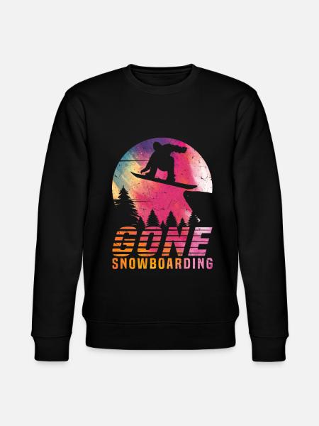 Freestyle Snowboarder Snowboard Gone Snowboarding - Stanley/Stella CHANGER Unisex Organic Sweatshirt - black