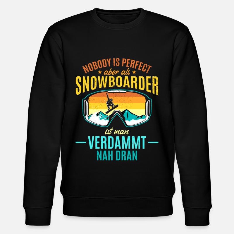 Snowboarding Snowboard Freestyle Snowboarder - Stanley/Stella CHANGER Unisex Organic Sweatshirt - black