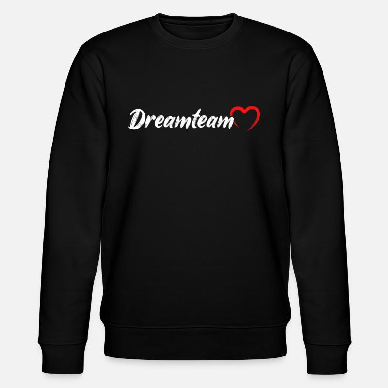 Dreamteam Traumpaar - Stanley/Stella Unisex Bio-Sweatshirt CHANGER  - Schwarz