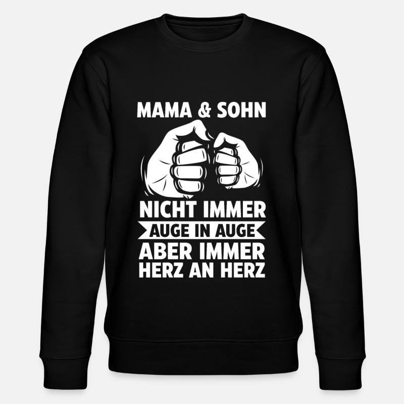 Mama und Sohn - Stanley/Stella Unisex Bio-Sweatshirt CHANGER  - Schwarz