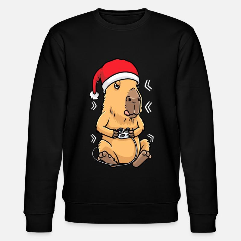 Noël Capybara Rodent Gaming Gamer - Sweat bio CHANGER Stanley/Stella Unisexe - noir