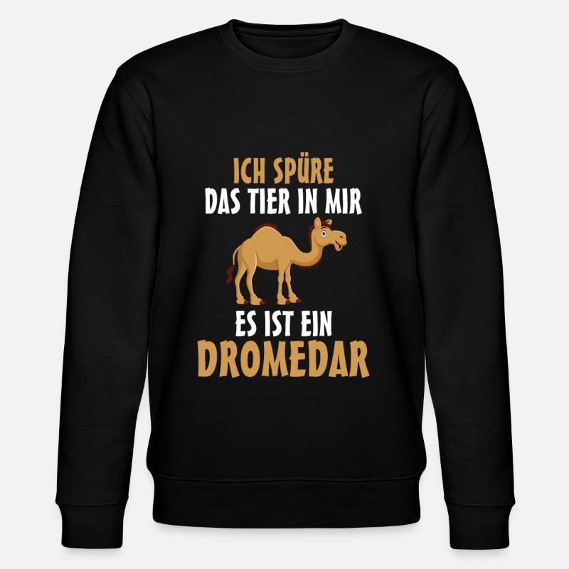 Dromedar - Stanley/Stella Unisex Bio-Sweatshirt CHANGER  - Schwarz
