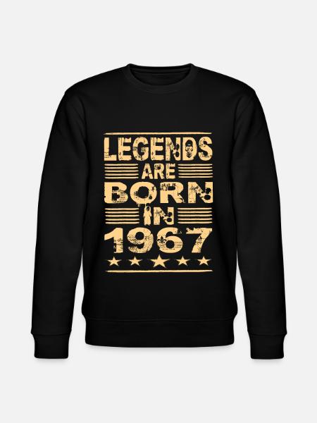 Legenden werden 1967 geboren - Stanley/Stella Unisex Bio-Sweatshirt CHANGER - Schwarz