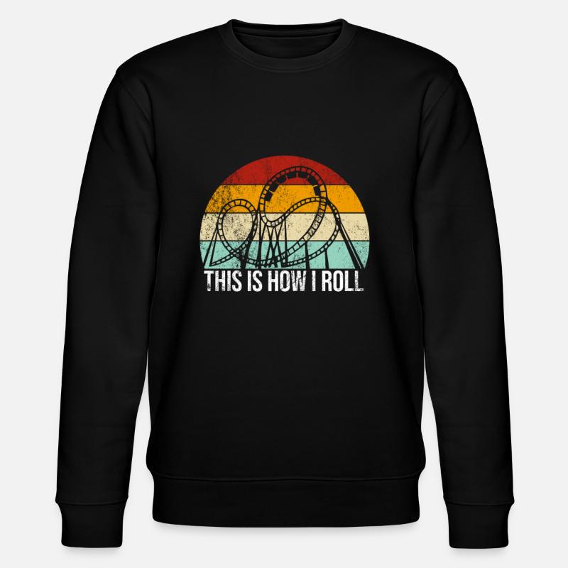 Achterbahn Freizeitpark Kirmes Vergnügungspark - Stanley/Stella Unisex Bio-Sweatshirt CHANGER - Schwarz