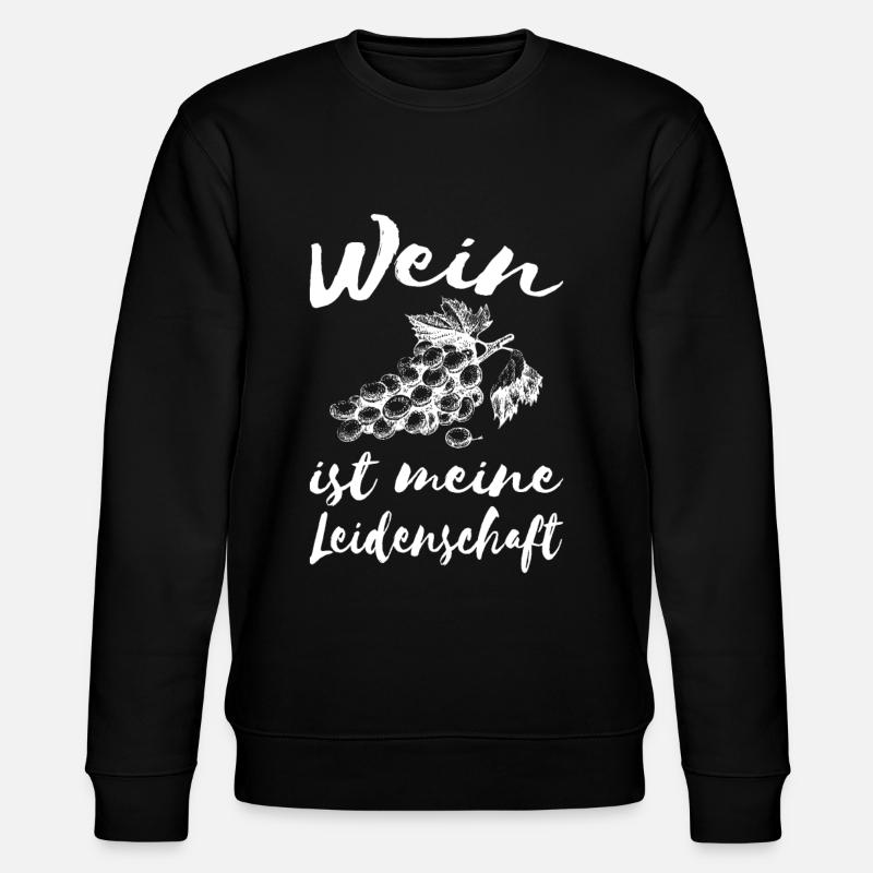 Wein Leidenschaft - Stanley/Stella Unisex Bio-Sweatshirt CHANGER  - Schwarz