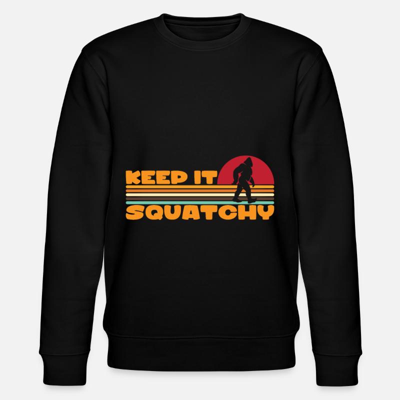 Bigfoot Sasquatch Yeti - Stanley/Stella CHANGER Unisex Organic Sweatshirt - black