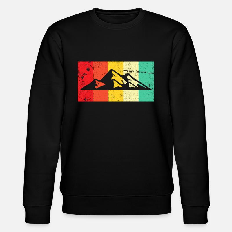 Berg Berge Reto - Stanley/Stella Unisex Bio-Sweatshirt CHANGER  - Schwarz