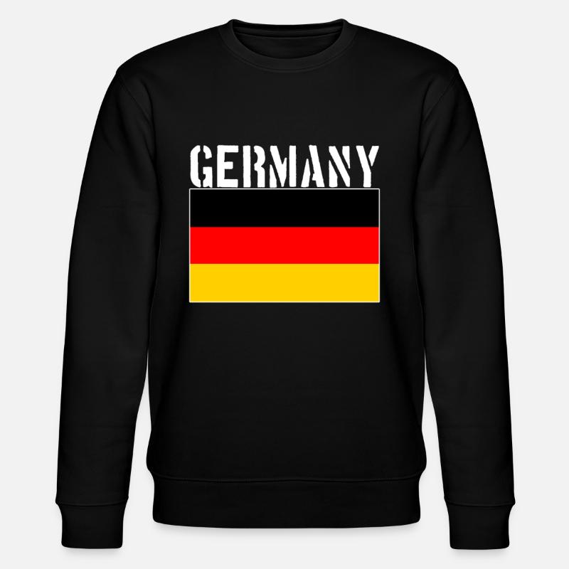 Germany Flag - Stanley/Stella CHANGER Unisex Organic Sweatshirt - black