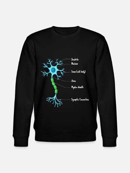 Anatomie Van Neuron Neuroscience Neuroloog - Stanley/Stella Uniseks bio-sweatshirt CHANGER  - zwart