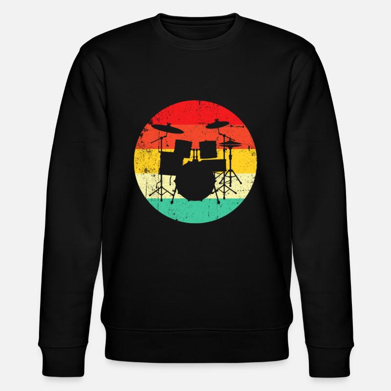 Batterie Rétro - Sweat bio CHANGER Stanley/Stella Unisexe - noir