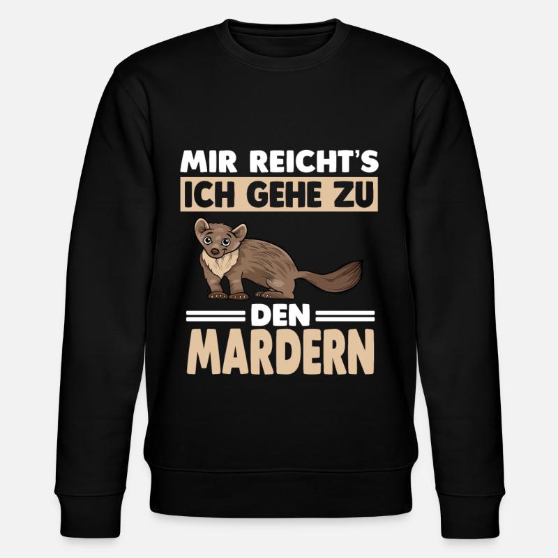 Marder - Stanley/Stella Unisex Bio-Sweatshirt CHANGER  - Schwarz