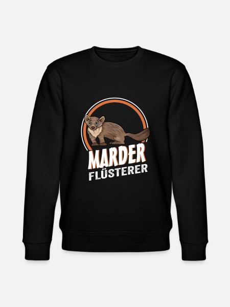 Marder Flüsterer - Stanley/Stella Unisex Bio-Sweatshirt CHANGER  - Schwarz