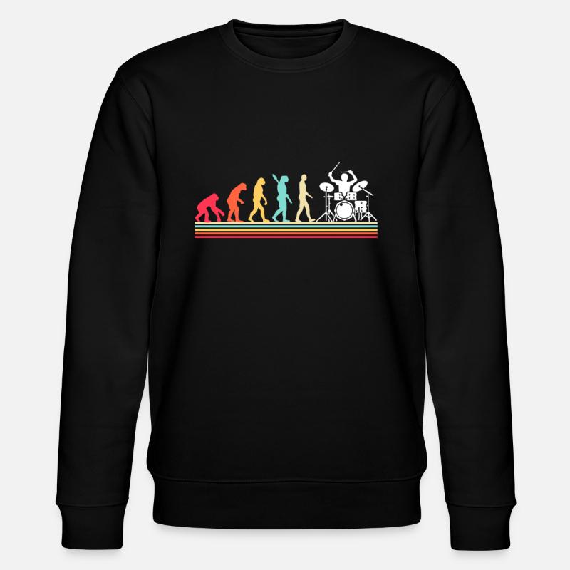 Drummer Evolution Drums - Stanley/Stella CHANGER Unisex Organic Sweatshirt - black