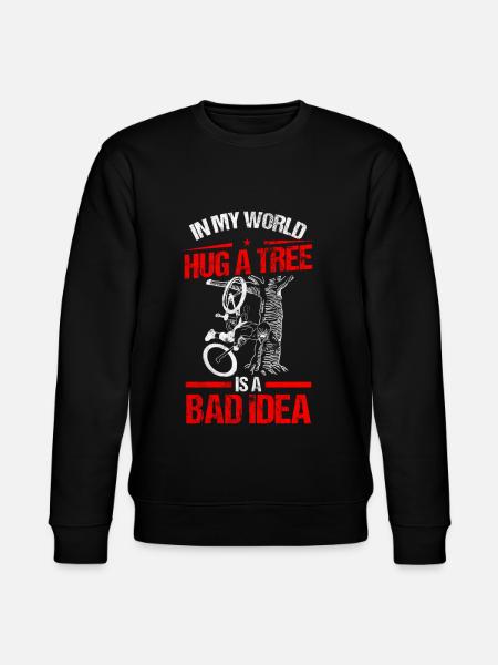Mountain Bike Mountain Biker Downhill Bike - Stanley/Stella CHANGER Unisex Organic Sweatshirt - black