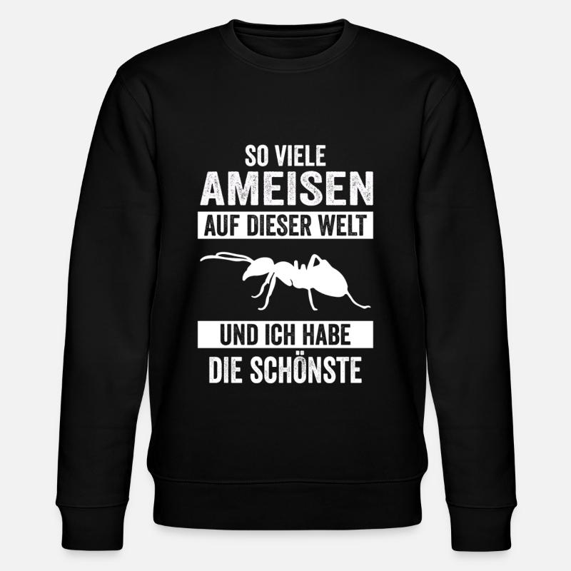 Ameisen Ameise - Stanley/Stella Unisex Bio-Sweatshirt CHANGER  - Schwarz