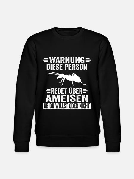 Ameisen Ameise - Stanley/Stella Unisex Bio-Sweatshirt CHANGER - Schwarz
