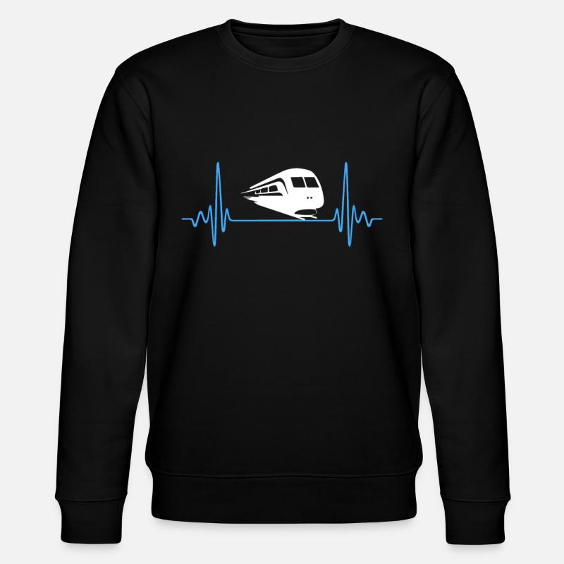 SUBWAY BLUE - Stanley/Stella CHANGER Unisex Organic Sweatshirt - black
