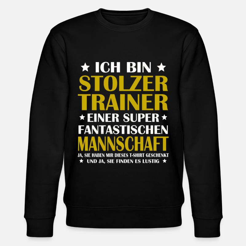 Geschenk für Trainer - Stanley/Stella Unisex Bio-Sweatshirt CHANGER  - Schwarz