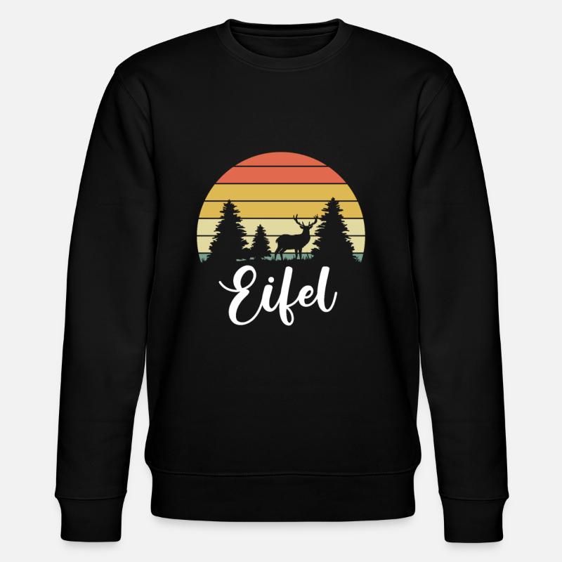 Eifelkind Eifel Heimat Eifelkinder - Stanley/Stella Unisex Bio-Sweatshirt CHANGER  - Schwarz