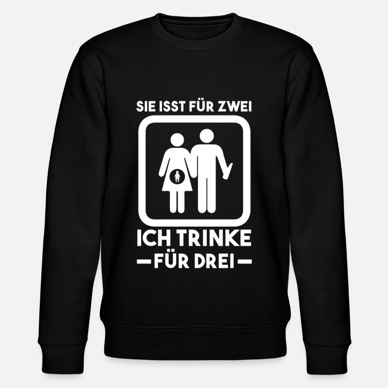 Werdender Papa - Stanley/Stella Unisex Bio-Sweatshirt CHANGER  - Schwarz