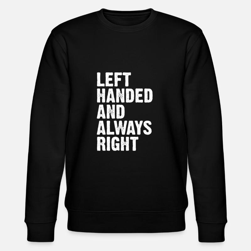 Cadeau gaucher gaucher - Sweat bio CHANGER Stanley/Stella Unisexe - noir