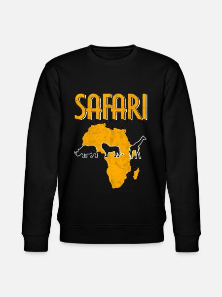 Afrika Safari - Stanley/Stella Unisex Bio-Sweatshirt CHANGER  - Schwarz