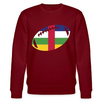 football central african republic - Stanley/Stella Unisex Bio-Sweatshirt CHANGER  - Burgunderrot - Vorne - Nik (191cm) & Marisol (170cm)