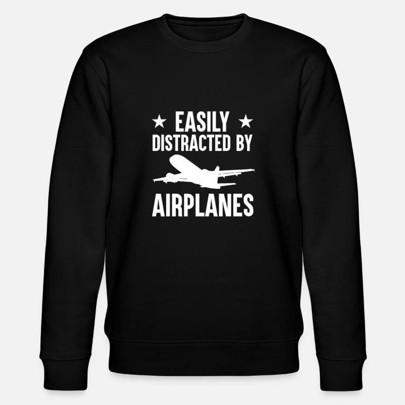Flugzeug Flugplatz Flughafen - Stanley/Stella Unisex Bio-Sweatshirt CHANGER - Schwarz