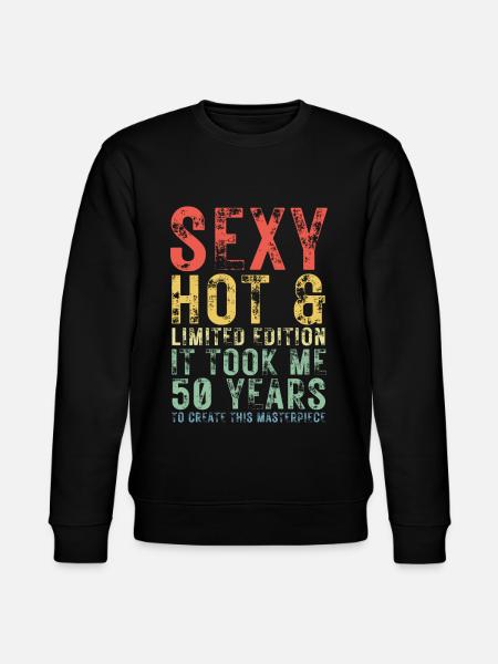 50 års fødselsdag Kvinders Mænds Dekoration 50 år Funny - Stanley/Stella økologisk unisex-sweatshirt CHANGER  - sort