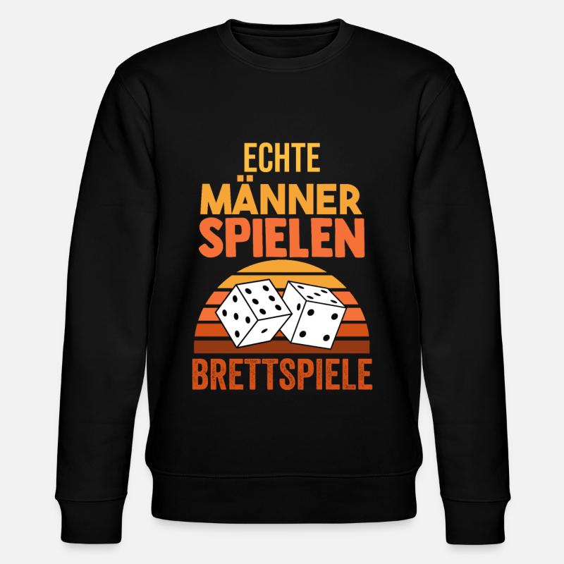 Brettspiele - Stanley/Stella Unisex Bio-Sweatshirt CHANGER  - Schwarz