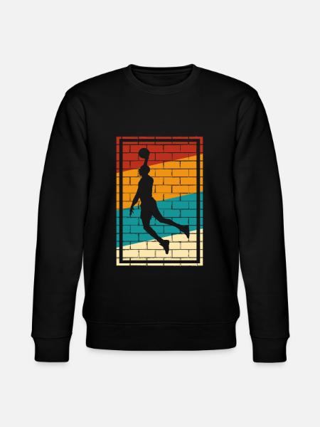 Basketball Logo Retro - Stanley/Stella CHANGER Unisex Organic Sweatshirt - black
