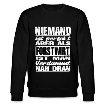 Forstwirt - Stanley/Stella Unisex Bio-Sweatshirt CHANGER  - Schwarz - Vorne - Nik (191cm) & Marisol (170cm)