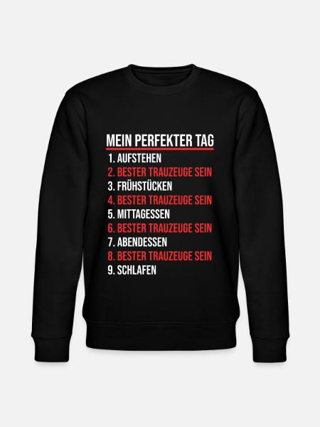 Trauzeuge - Stanley/Stella Unisex Bio-Sweatshirt CHANGER - Schwarz