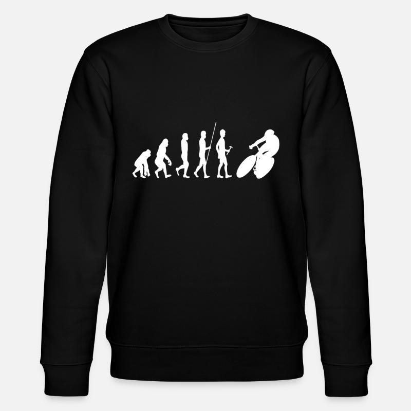 Road Bike Evolution - Stanley/Stella CHANGER Unisex Organic Sweatshirt - black