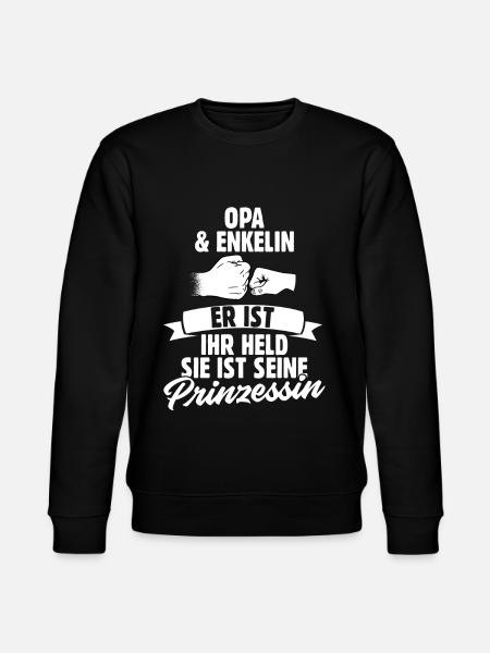 Opa Enkelin - Stanley/Stella Unisex Bio-Sweatshirt CHANGER - Schwarz