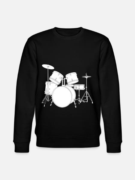Drummer drums player drummer design - Stanley/Stella CHANGER Unisex Organic Sweatshirt - black