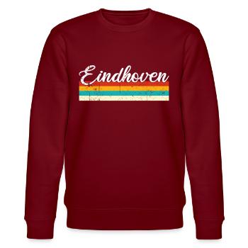 Eindhoven Retro Vintage - Stanley/Stella Unisex Bio-Sweatshirt CHANGER  - Burgunderrot - Vorne - Nik (191cm) & Marisol (170cm)