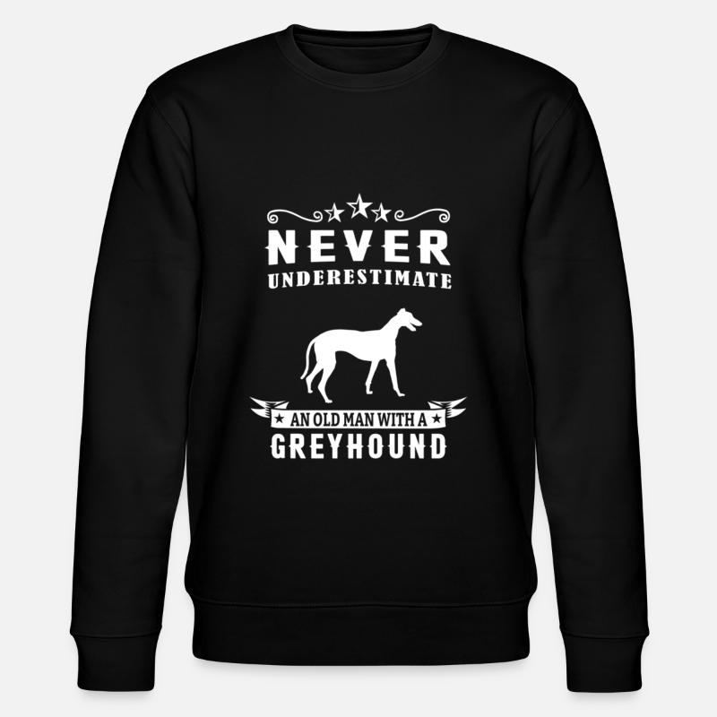 Greyhound Greyhound Gift - Stanley/Stella CHANGER Unisex Organic Sweatshirt - black