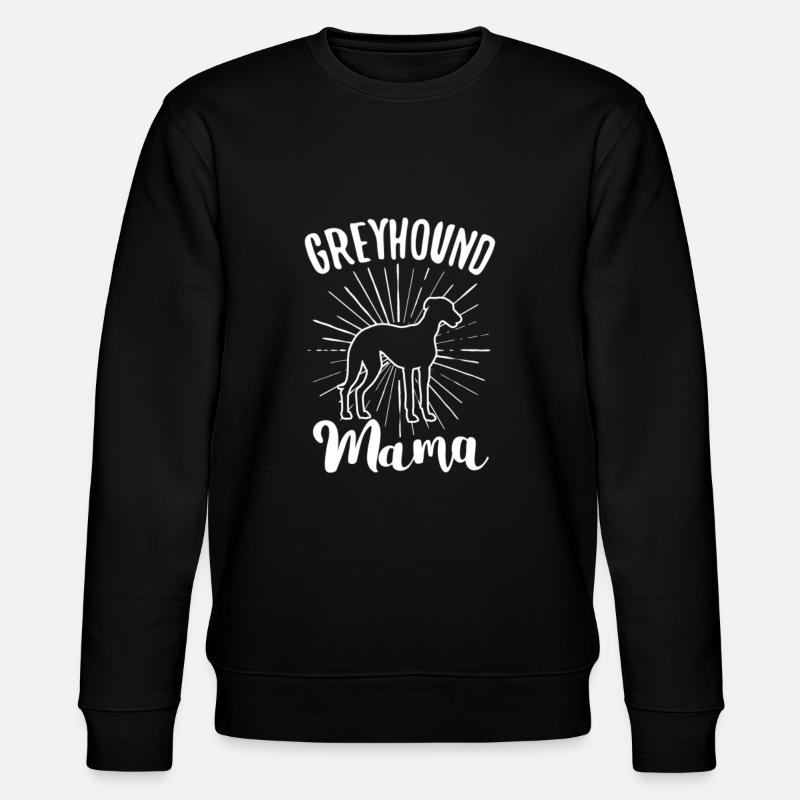 Greyhound Windhund Geschenk - Stanley/Stella Unisex Bio-Sweatshirt CHANGER  - Schwarz
