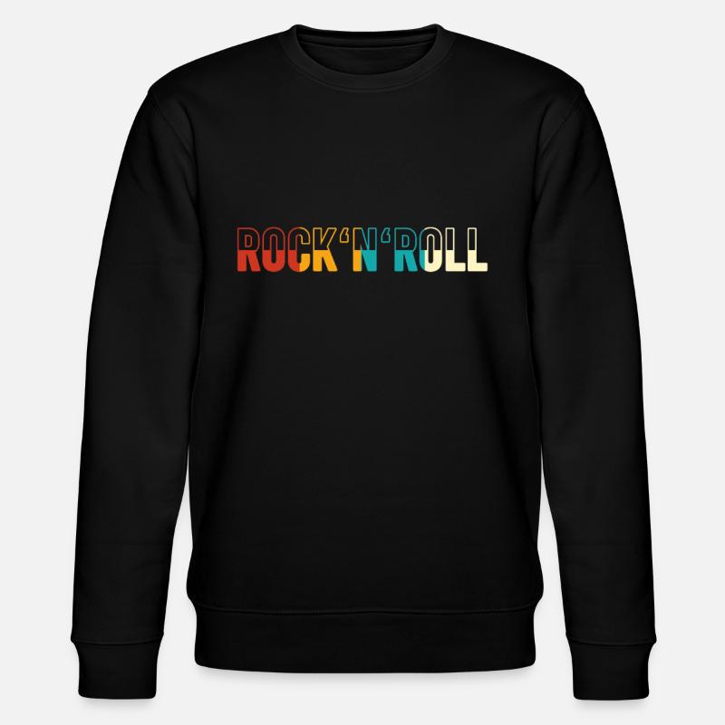 Rock n Roll Retro - Stanley/Stella Unisex Bio-Sweatshirt CHANGER  - Schwarz