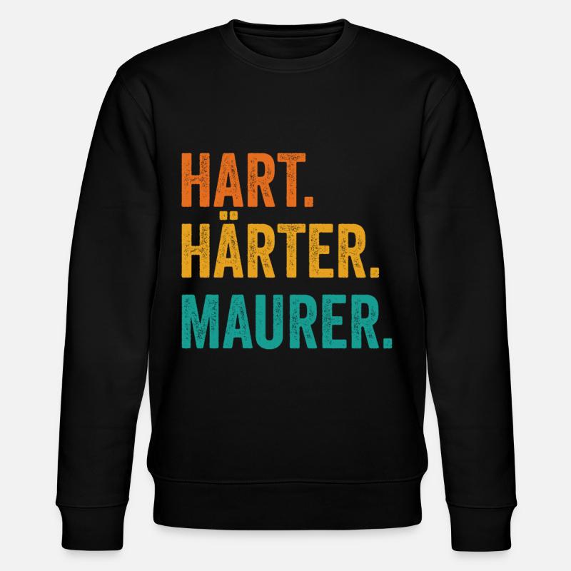 Maurer - Stanley/Stella Unisex Bio-Sweatshirt CHANGER  - Schwarz