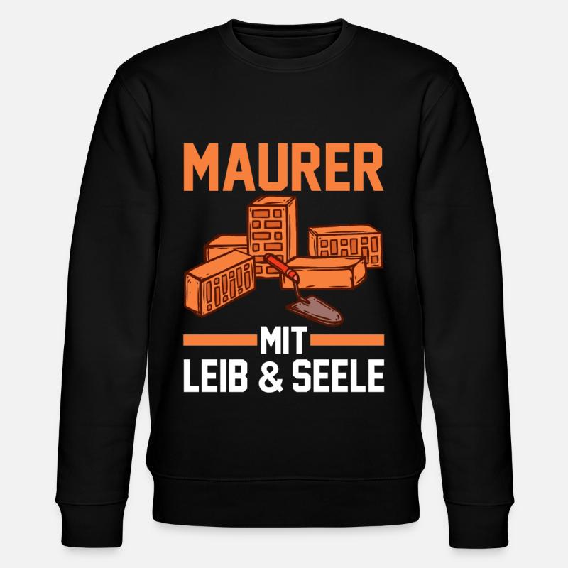 Maurer - Stanley/Stella Unisex Bio-Sweatshirt CHANGER  - Schwarz