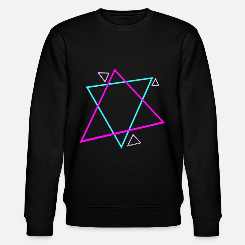 90s Symbols Pattern 90s Design - Stanley/Stella CHANGER Unisex Organic Sweatshirt - black