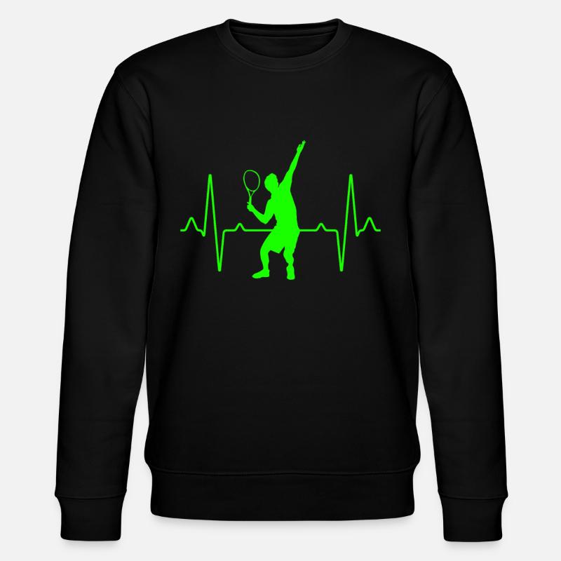 Tennis Heartbeat - Sweat bio CHANGER Stanley/Stella Unisexe - noir