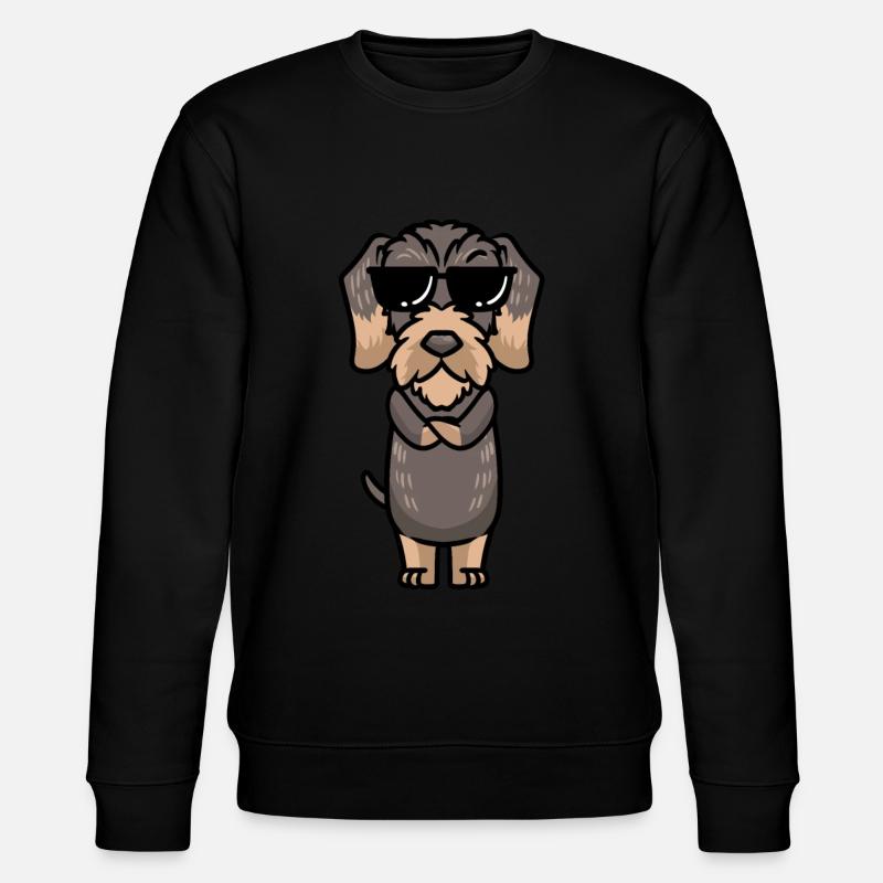 Chien teckel à poil rugueux - Sweat bio CHANGER Stanley/Stella Unisexe - noir