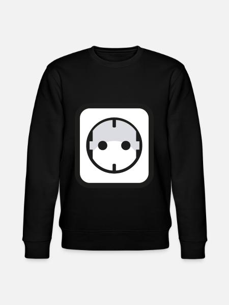 Socket Icon Power Electrician - Stanley/Stella CHANGER Unisex Organic Sweatshirt - black