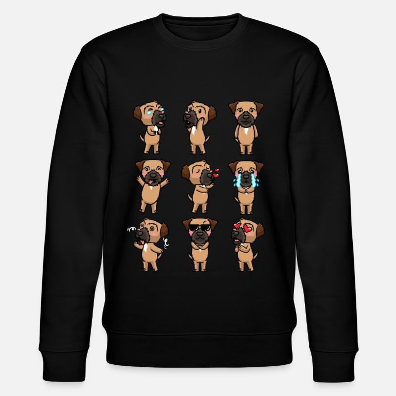 Border Terrier Dog Émotions - Sweat bio CHANGER Stanley/Stella Unisexe - noir